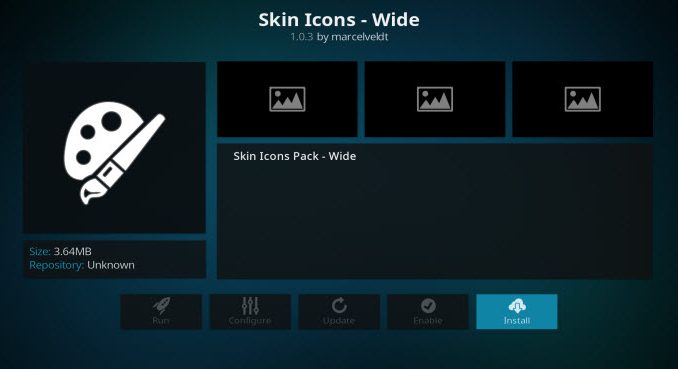 Skin Icons - Wide Addon Guide