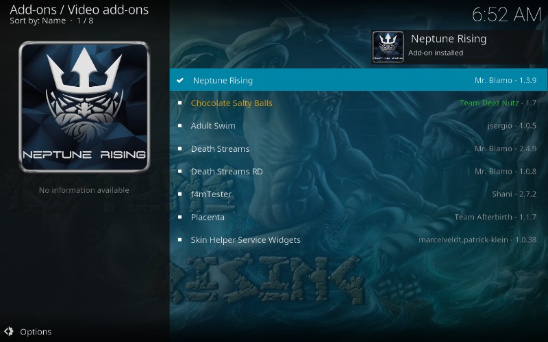 how to install neptune rising kodi