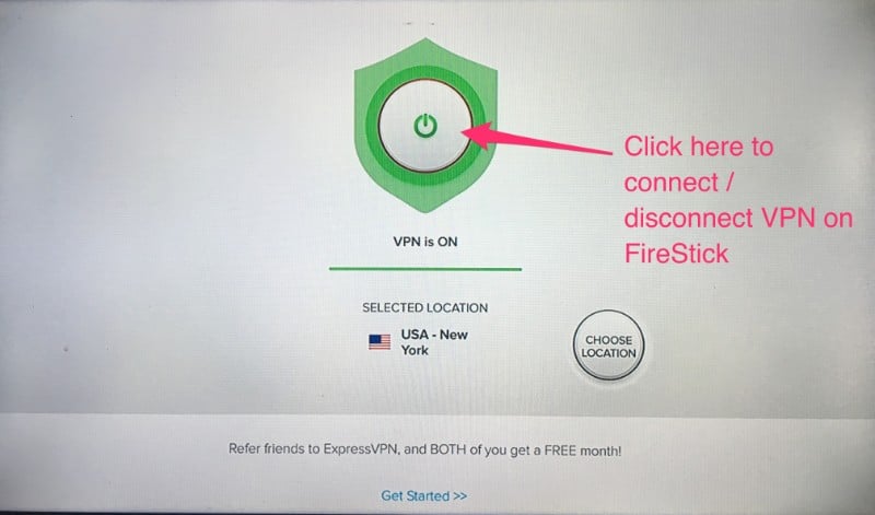 connect IPvanish on fire stick