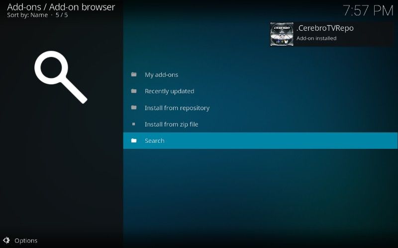 cerebro tv repo install kodi
