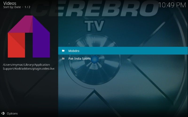 how to use mobdro on kodi