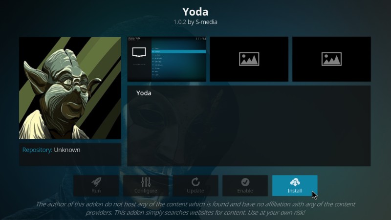 how to install yoda on kodi