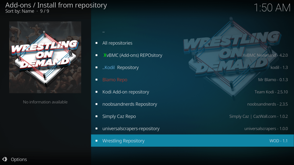 how to install wwe on demand on kodi