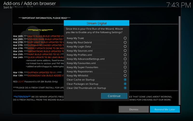 settings for bk links kodi build