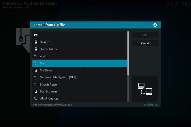 misfit mods lite kodi build