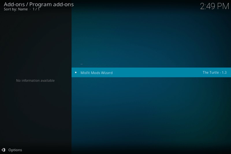 misfit mods lite kodi wizard