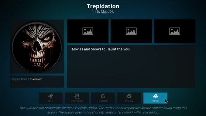 How to Install Trepidation Addon on Kodi 17.6 Krypton