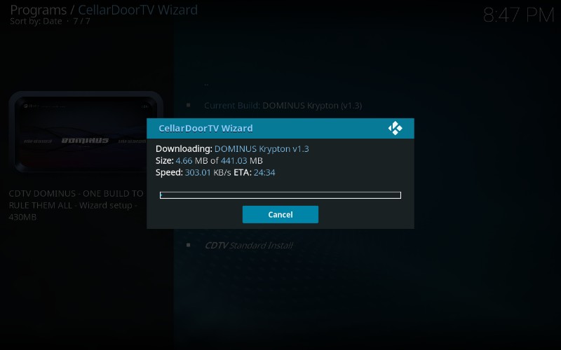 cellardoor tv build download