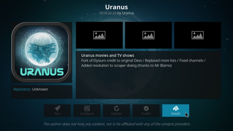 install uranus kodi addon