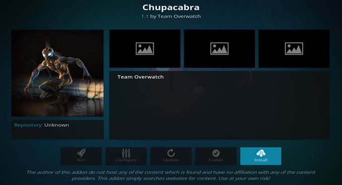 Chupacabra Addon Guide - Kodi Reviews