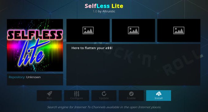 Selfless Lite Addon Guide - Kodi Reviews