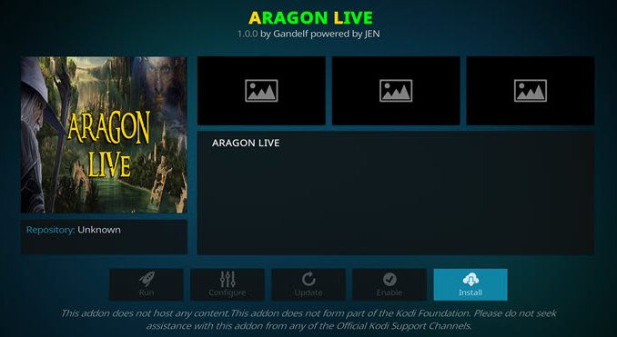 Aragon Live Addon Guide - Kodi Reviews