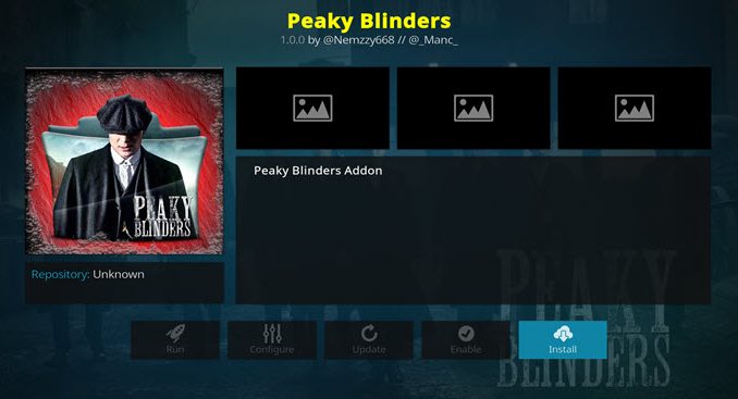 Peaky Blinders Addon Guide - Kodi Reviews