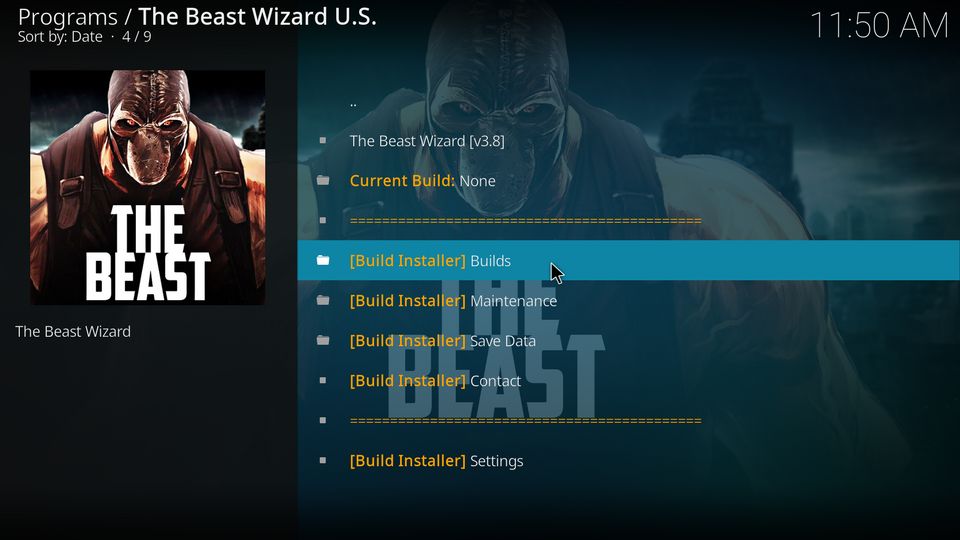 the beast kodi build