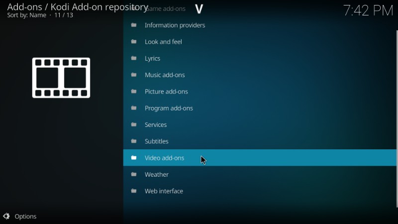 kodi video add-ons