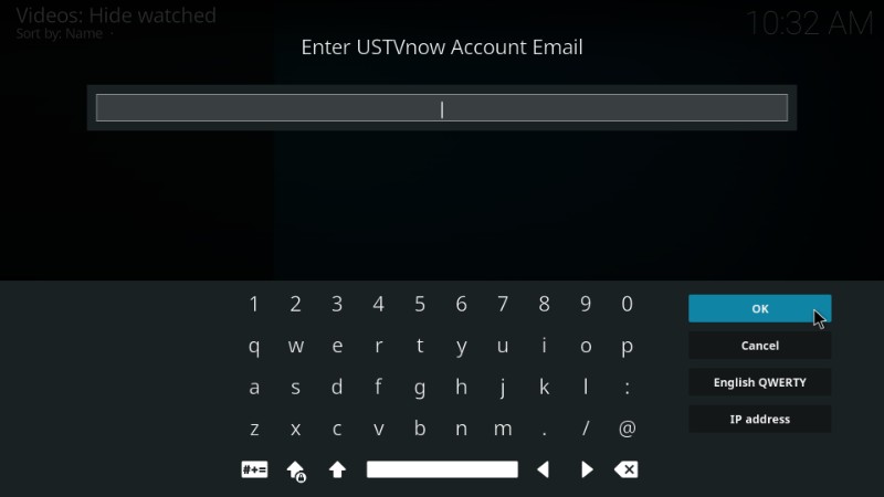 login ustvnow on kodi