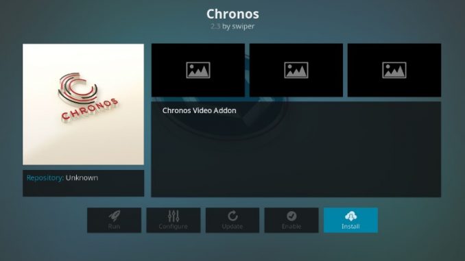 How to Install Chronos Kodi Addon