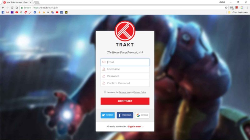 trakt kodi