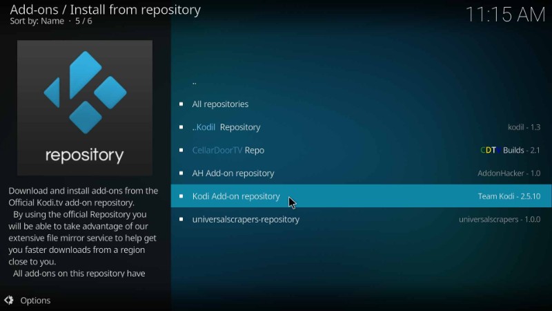 kodi addon repository