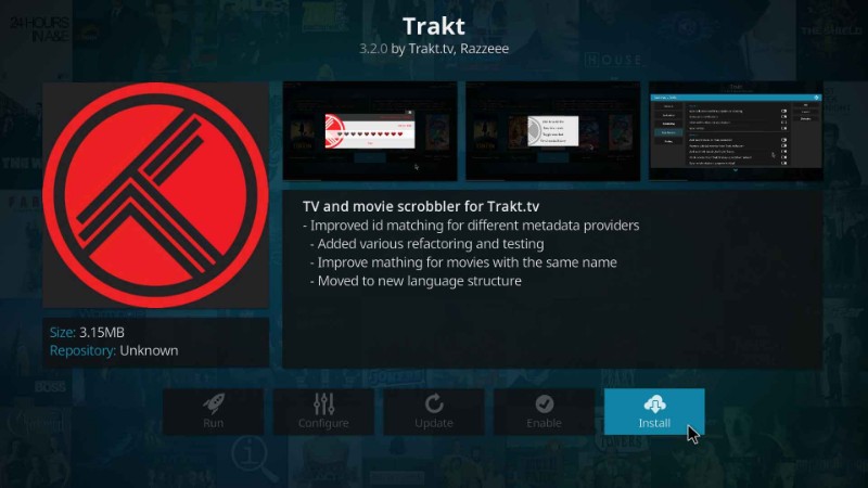 how to install trakt on kodi