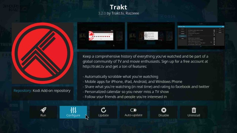 here is how to configure trakt account on kodi