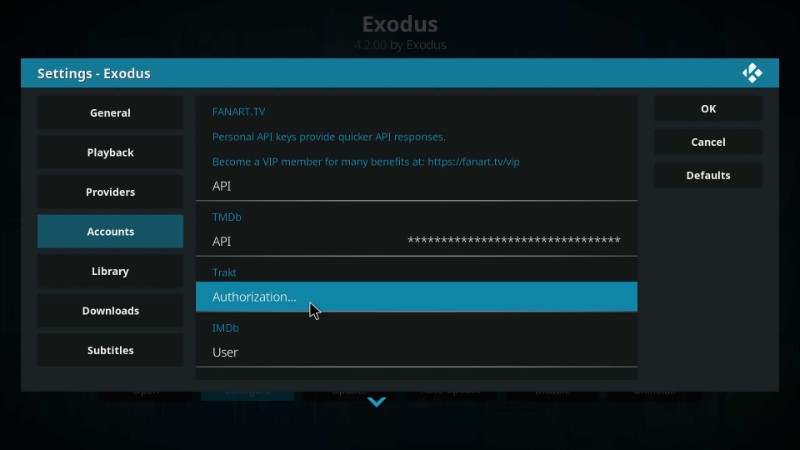 trakt for kodi