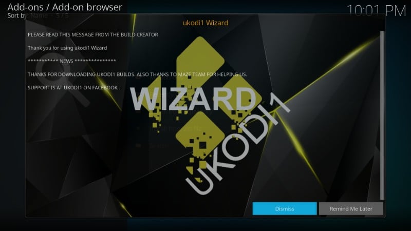 how to install UKodi1 Build wizard