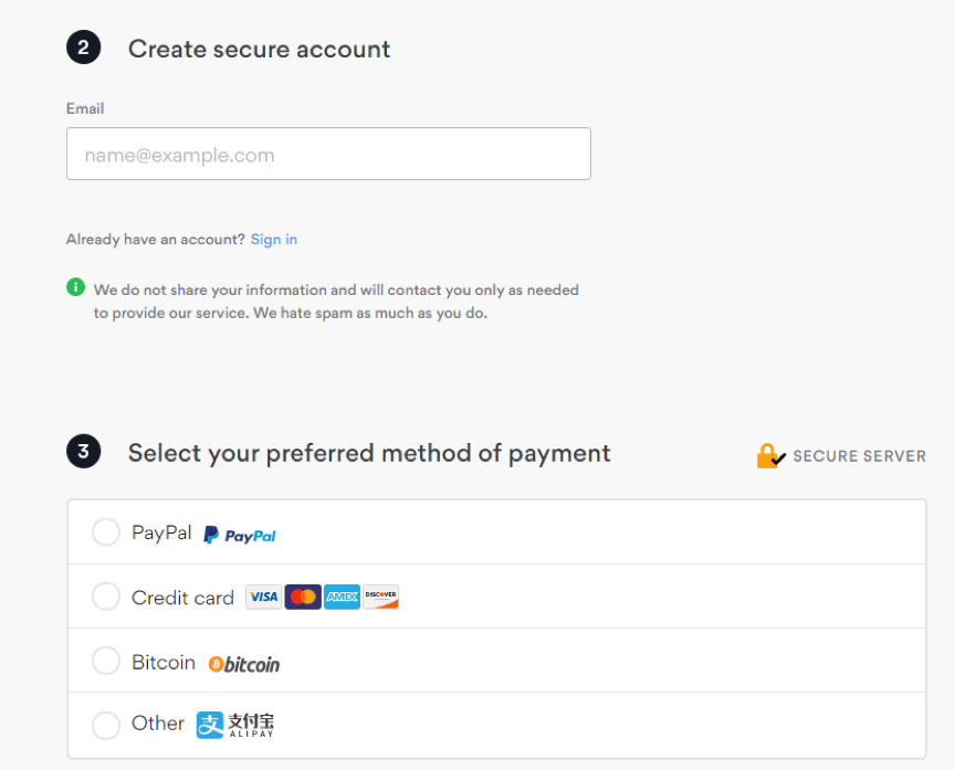 nordvpn payment page