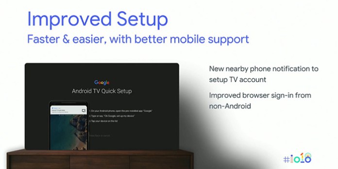 android tv faster setup process