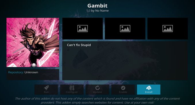 Gambit Addon Guide - Kodi Reviews