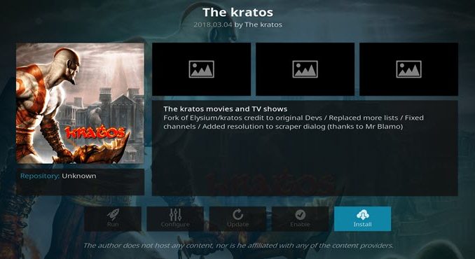 Kratos Addon Guide - Kodi Reviews