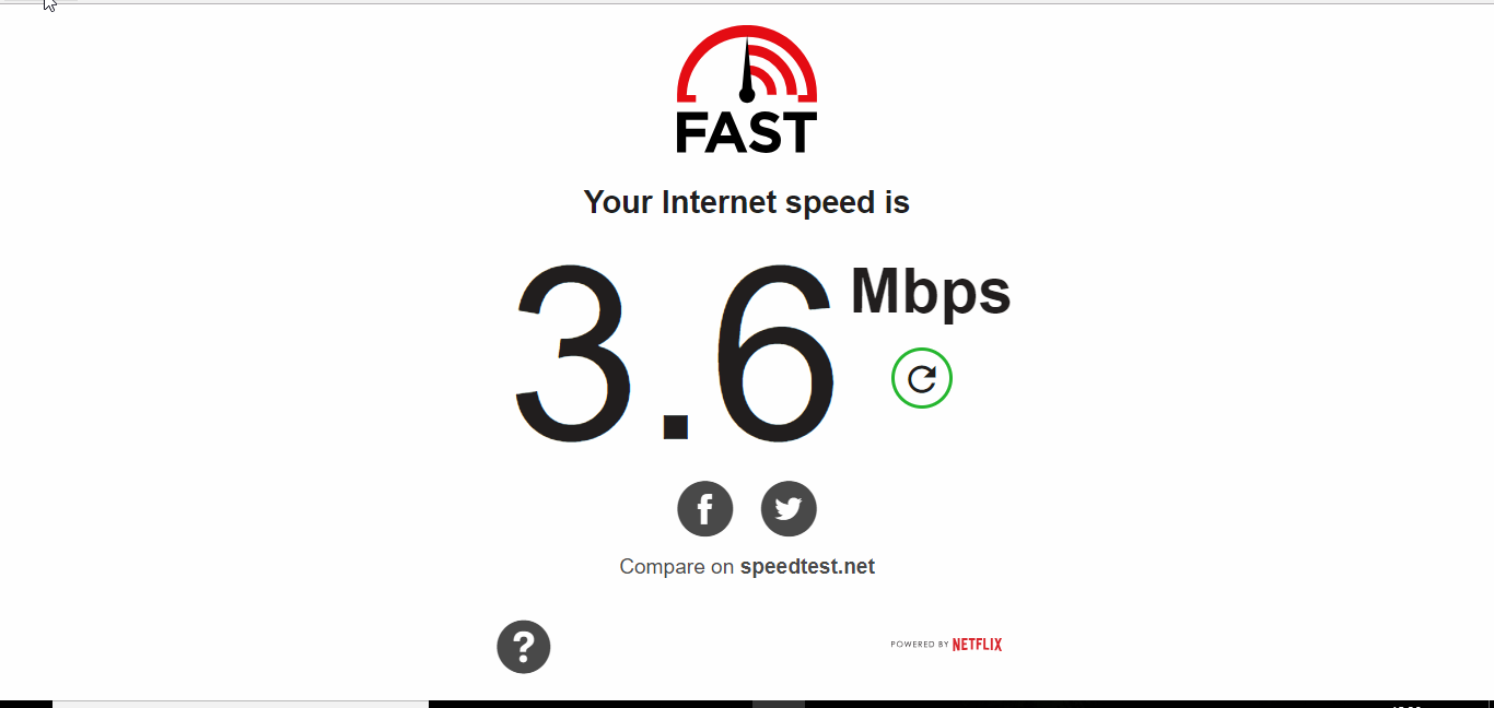 CyberGhost VPN speed test baseline