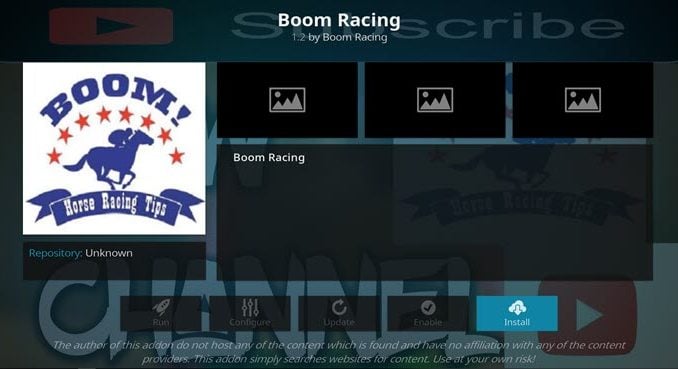 Boom Racing Addon Guide - Kodi Reviews