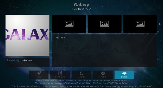 Galaxy Addon Guide - Kodi Reviews