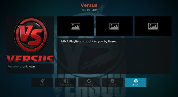 Versus Addon Guide - Kodi Reviews