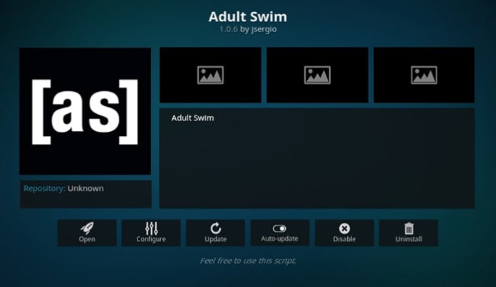 Adult Swim Kodi Addon