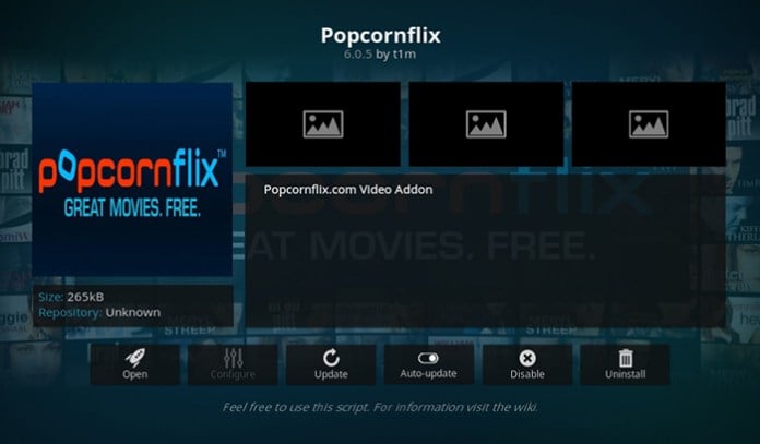 Popcornflix Kodi Addon