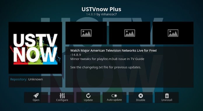 USTVNow Plus Kodi Addon