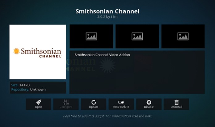 Smithsonian Channel Kodi Addon