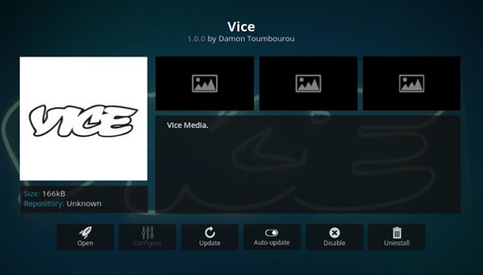 Vice Kodi Addon