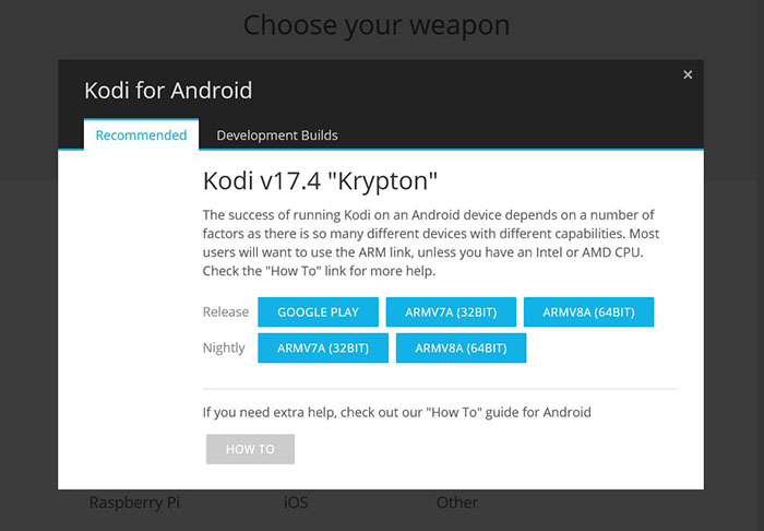 Install Kodi on Android - TV 5