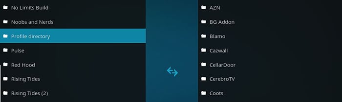 Kodi Profile Directory