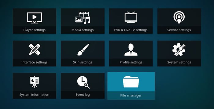 Kodi System Settings