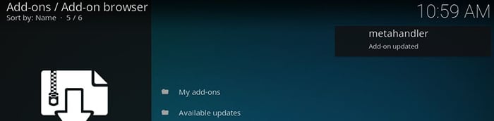 Kodi Dependency Notification