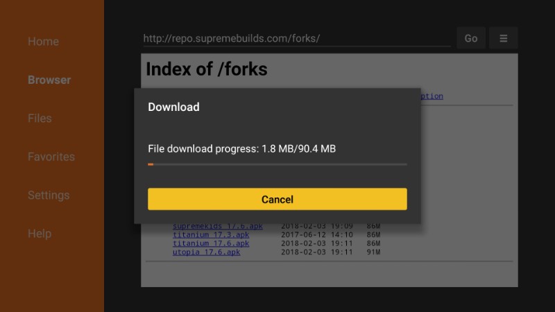 quest fork APK download on firestick