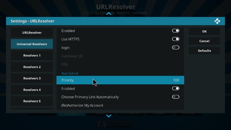 kodi url resolver real debrid settings