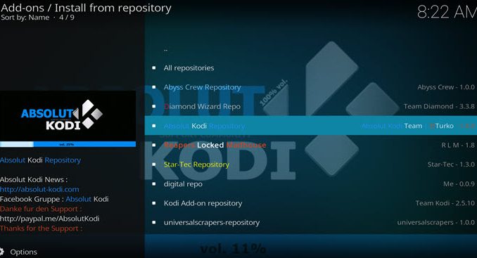 Absolut Repository Guide - Kodi Reviews