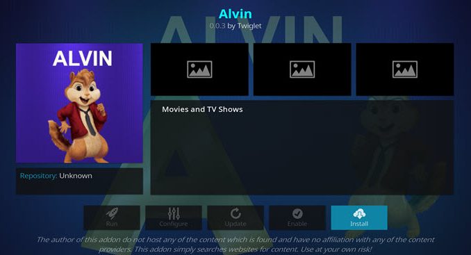 Alvin Addon Guide - Kodi Reviews