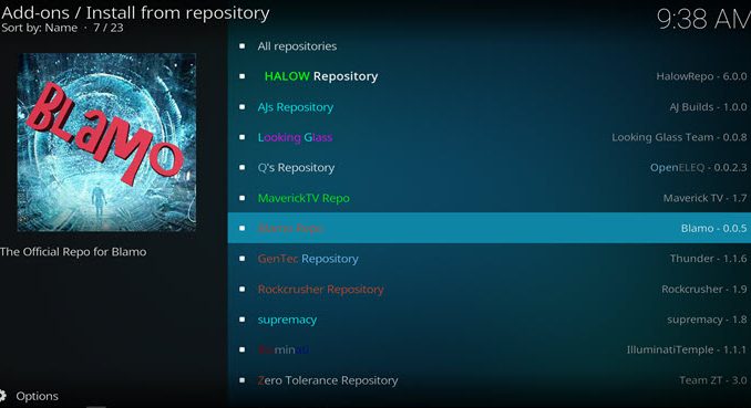 Blamo Repo Guide - Kodi Reviews