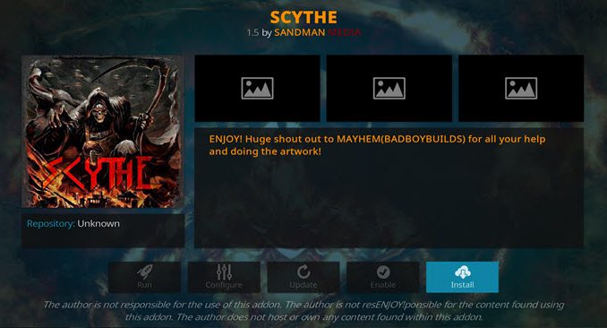 Scythe Addon Guide - Kodi Reviews